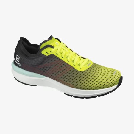 Salomon SONIC 3 Accelerate Mens Running Shoes Yellow/Black UK OPAT